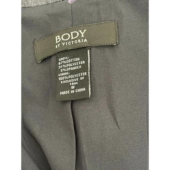 Body By Victoria Semi Metallic Blazer Jacket Size 8 - Picture 4 of 5